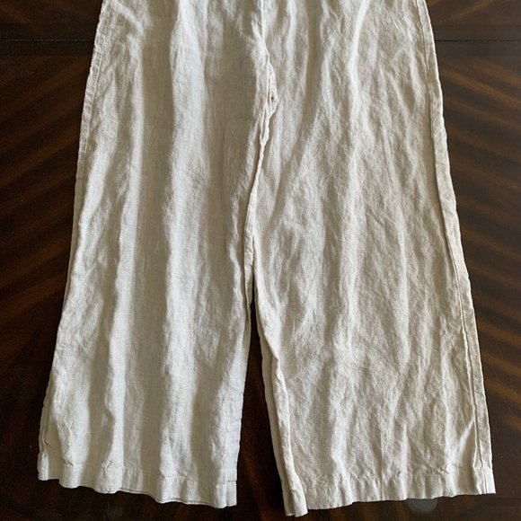 Reformation Sand Beige Torta Linen Jumpsuit Size 10 - Picture 14 of 15